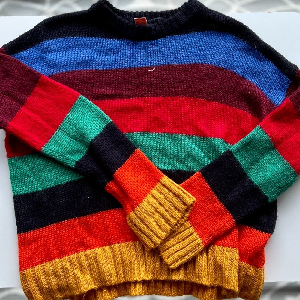 Color block sweater